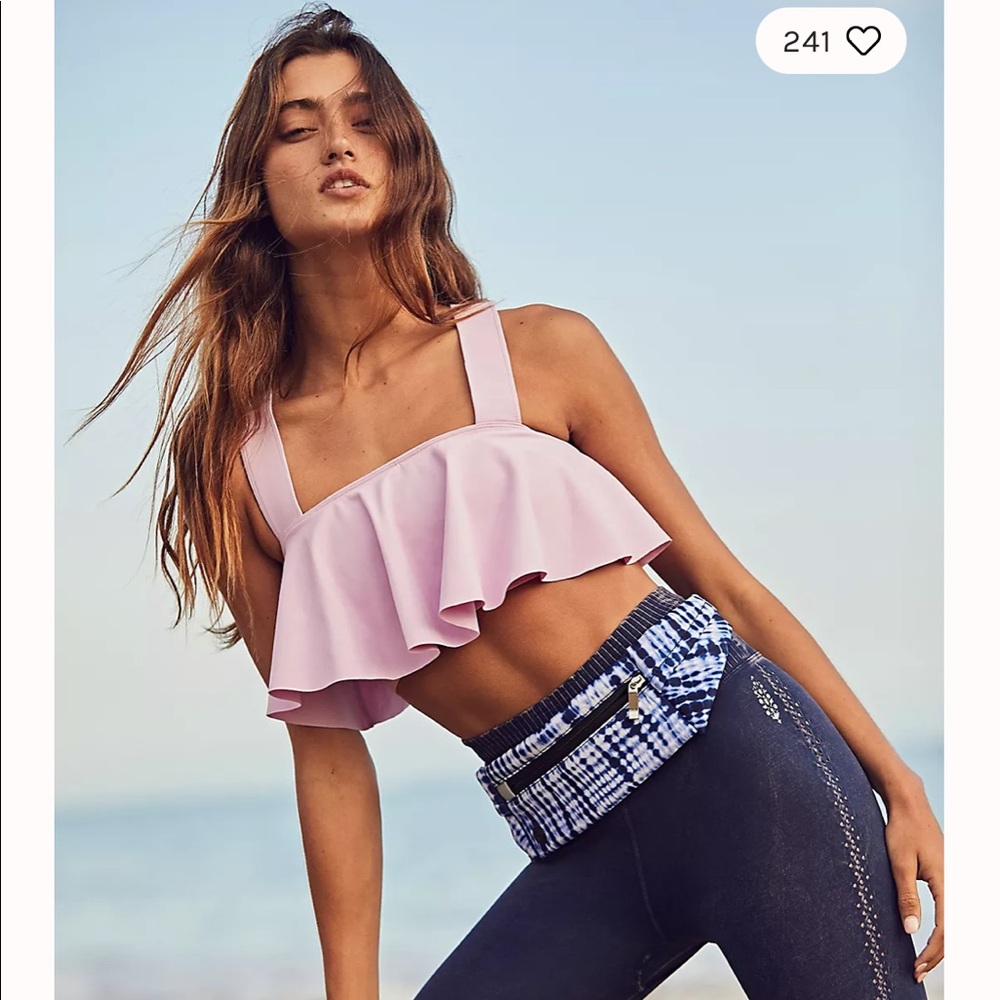 NWT Free People (Movement Collection) Flipping Out cami, size M, lilac-lavender